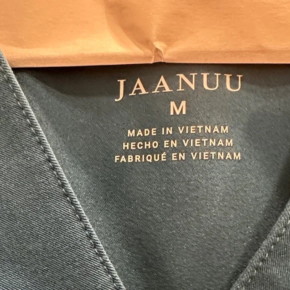 Jaanuu Deep Blue Scrub Top - Picture 2 of 3